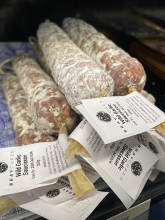 Bray Cured Wild Garlic Saucisson – Green & Lovely